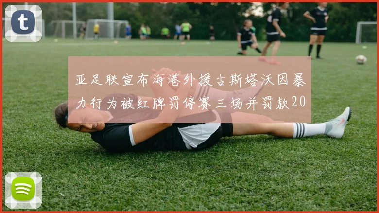 亚足联宣布海港外援古斯塔沃因暴力行为被红牌罚停赛三场并罚款2000美元